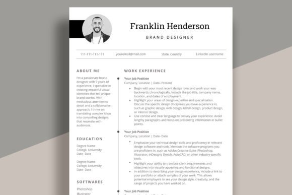 Download Modern Resume Template for Word - Modern Collection