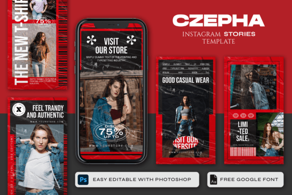 Download CZEPHA - Instagram Story Template - Instagram story template Collection