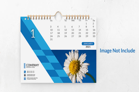 Download Modern Desk Calendar Full 12 Months - Modern Collection