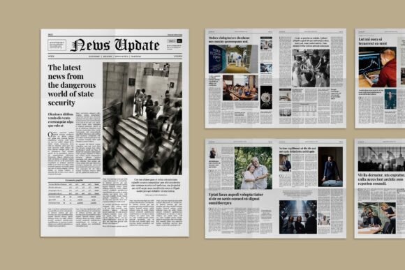 Download Modern Classic Newspaper Template - Modern Collection