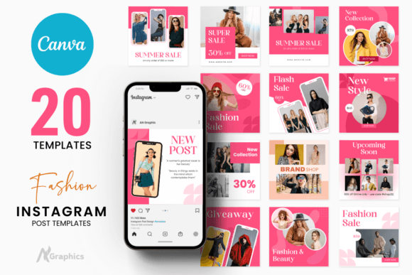 Download 20 Fashion Instagram Post Templates - Fashion Collection